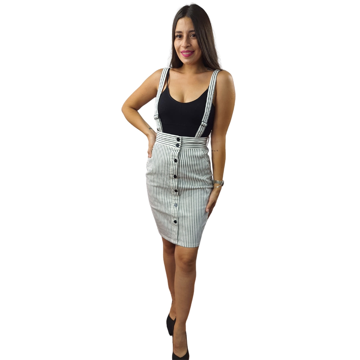 Falda Vero Moda Blanco Style MUSHROOM HW DENIM SKIRT(NE-CT-2)