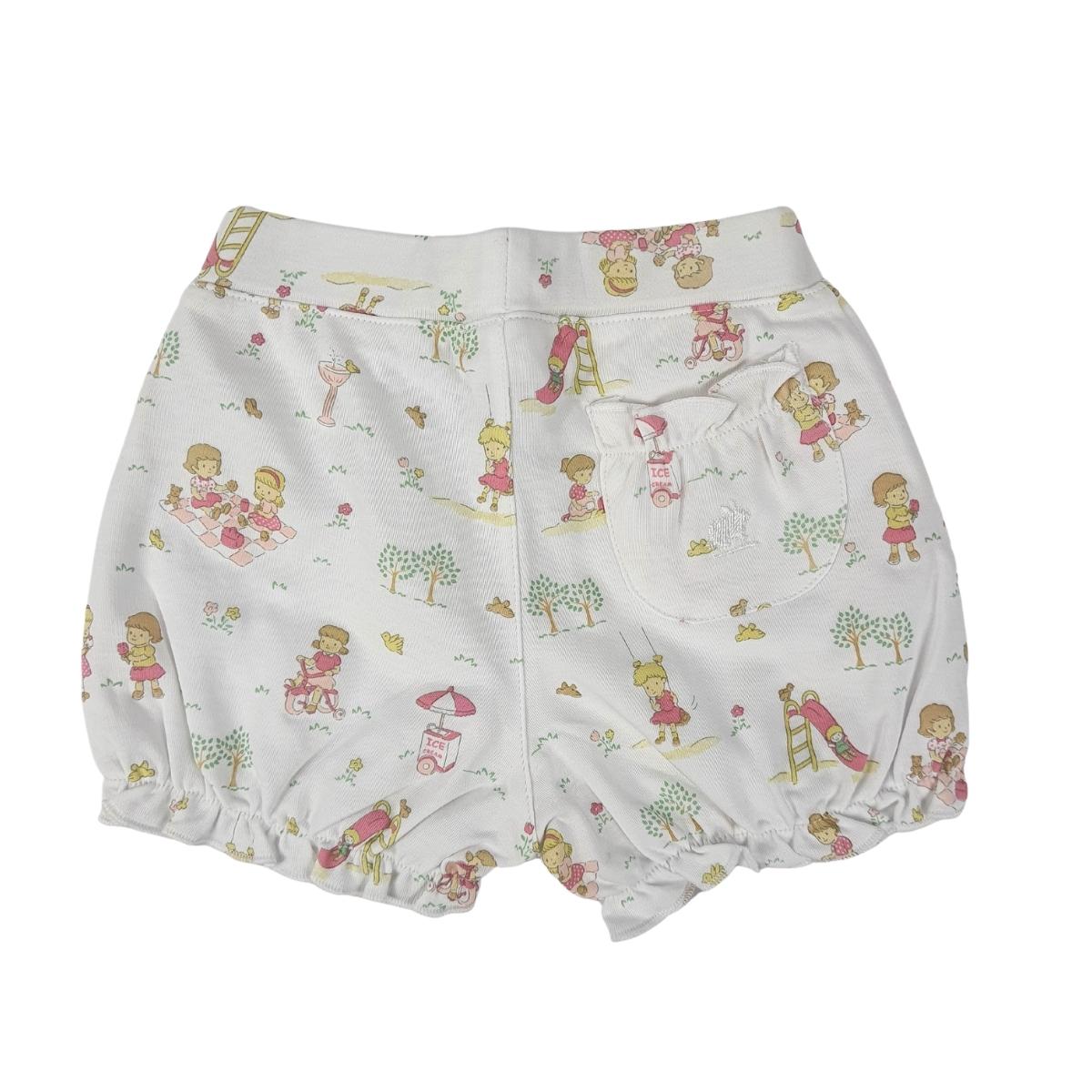 Short Babycottons At The Park Blanco Rosa