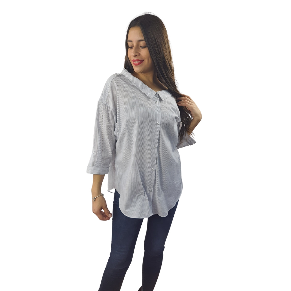 Blusa Vero Moda Azul Style SURPRISE 3/4 SHIRT(TP)