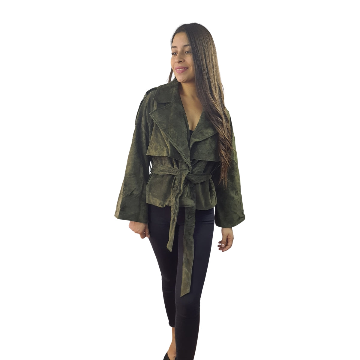Chaqueta Vero Moda Verde Style BIENNIAL PS LEATHER JACKET(DR)