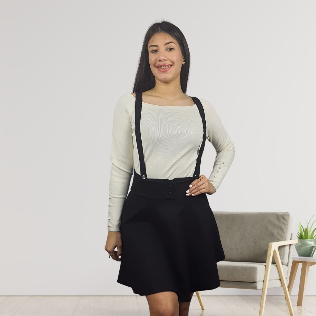 Falda Vero Moda Negro Style PORTER JERSEY SKIRT(EL)