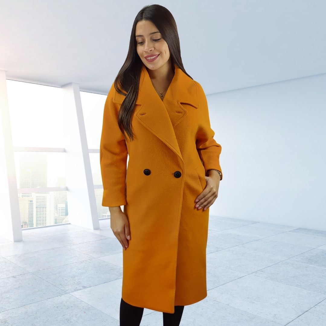 Blazer Vero Moda Naranja MARA SOLID L/S WOOL COAT(LL)
