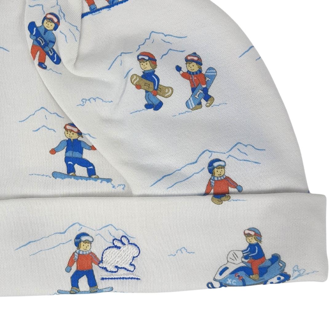 Gorro Babycottons Basic Aspen E Blanco Azul