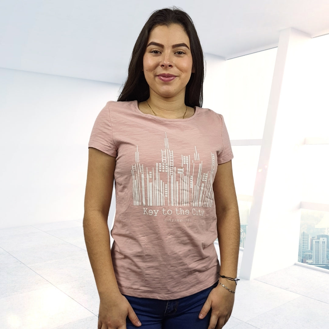 Polera Vero Moda Rosa Vieja Style SKY H S/S TOP(MP)