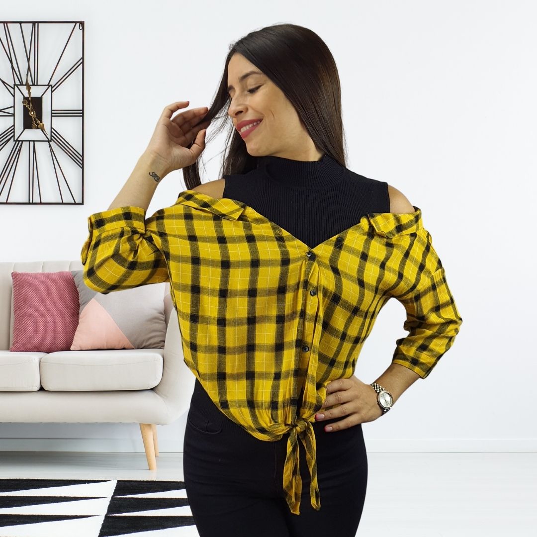 Blusa Vero Moda Amarillo Stay LESLEY 3/4 TOP(LL)