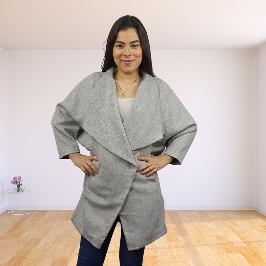 Blazer Vero Moda Gris Style ROAD WOOL COAT(EL)