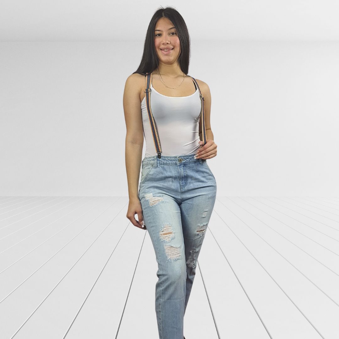 Jeans Vero Moda Azul Clarito Style OCTAVIA 9/10 CARROT JEANS(PM-CT-2)