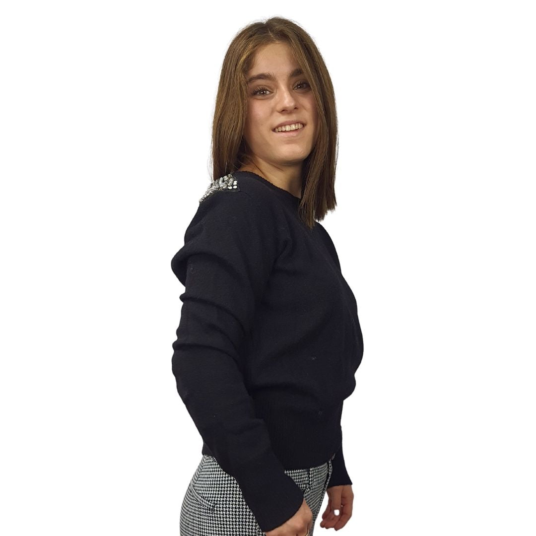 Sweater Rapsodia Clash Negro