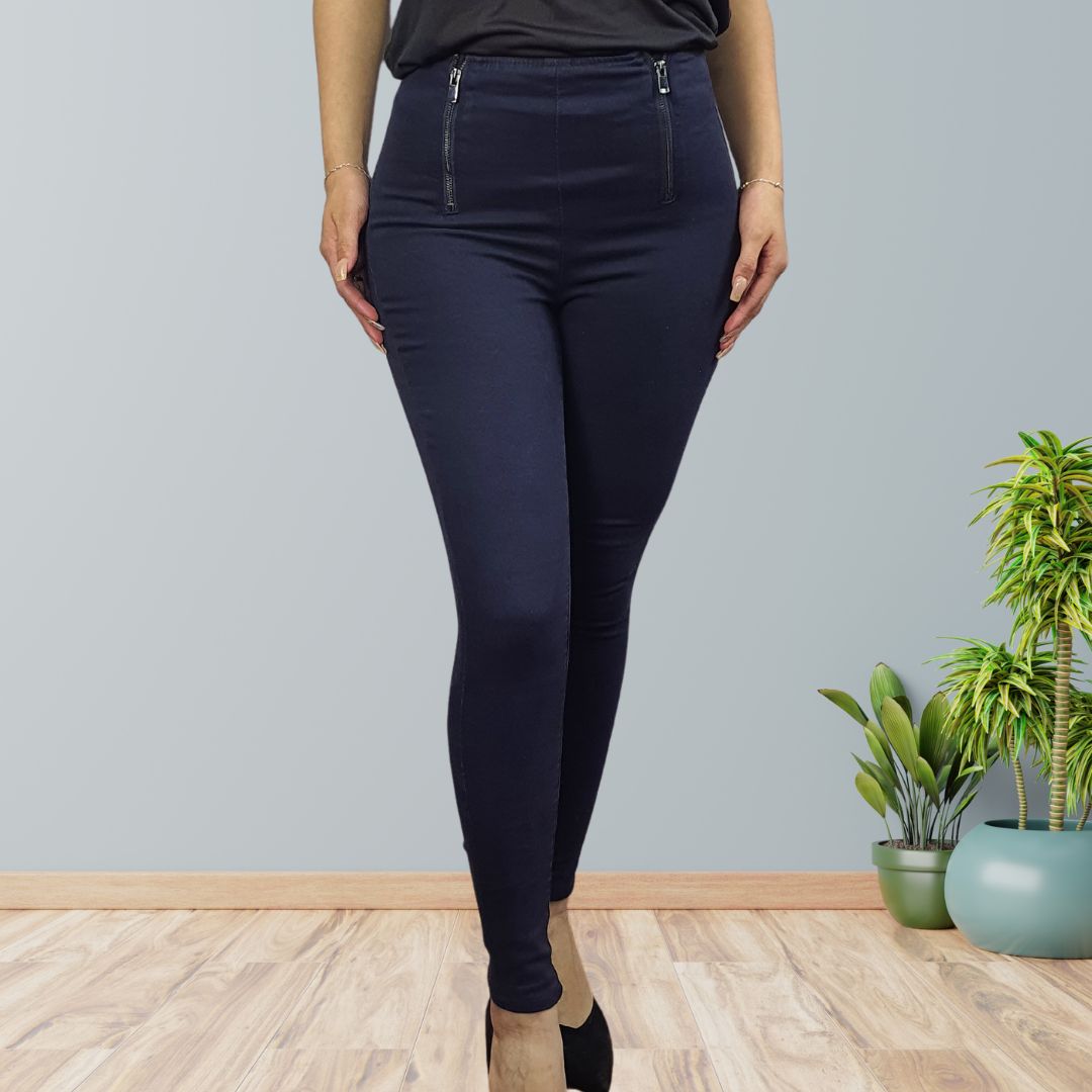 Jeans Vero Moda Azul Oscuro Style ZIP HIGH WAIST X-SLIM JEANS(MW-CT-1)