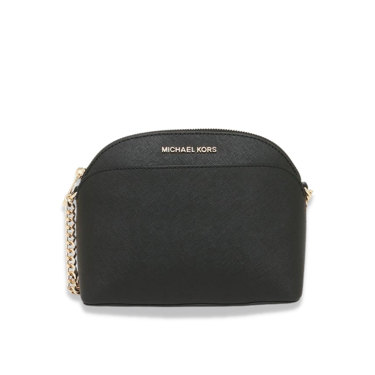 Cartera Michael Kors JET SET TRAVEL Dome Crossbody Leather Md BlackColor BLACK