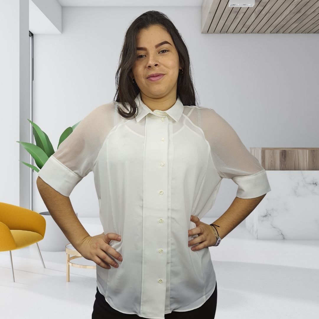 Blusa Vero Moda Blanco Style BEYELER S/S SHIRT(TP-EC-1)