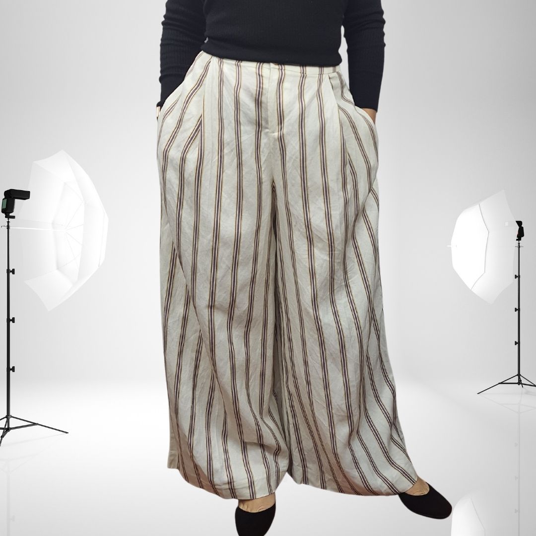 Pantalon Vero Moda Blanco Style BEAMS 9/10 WIDE PANTS(NE-EC-2)