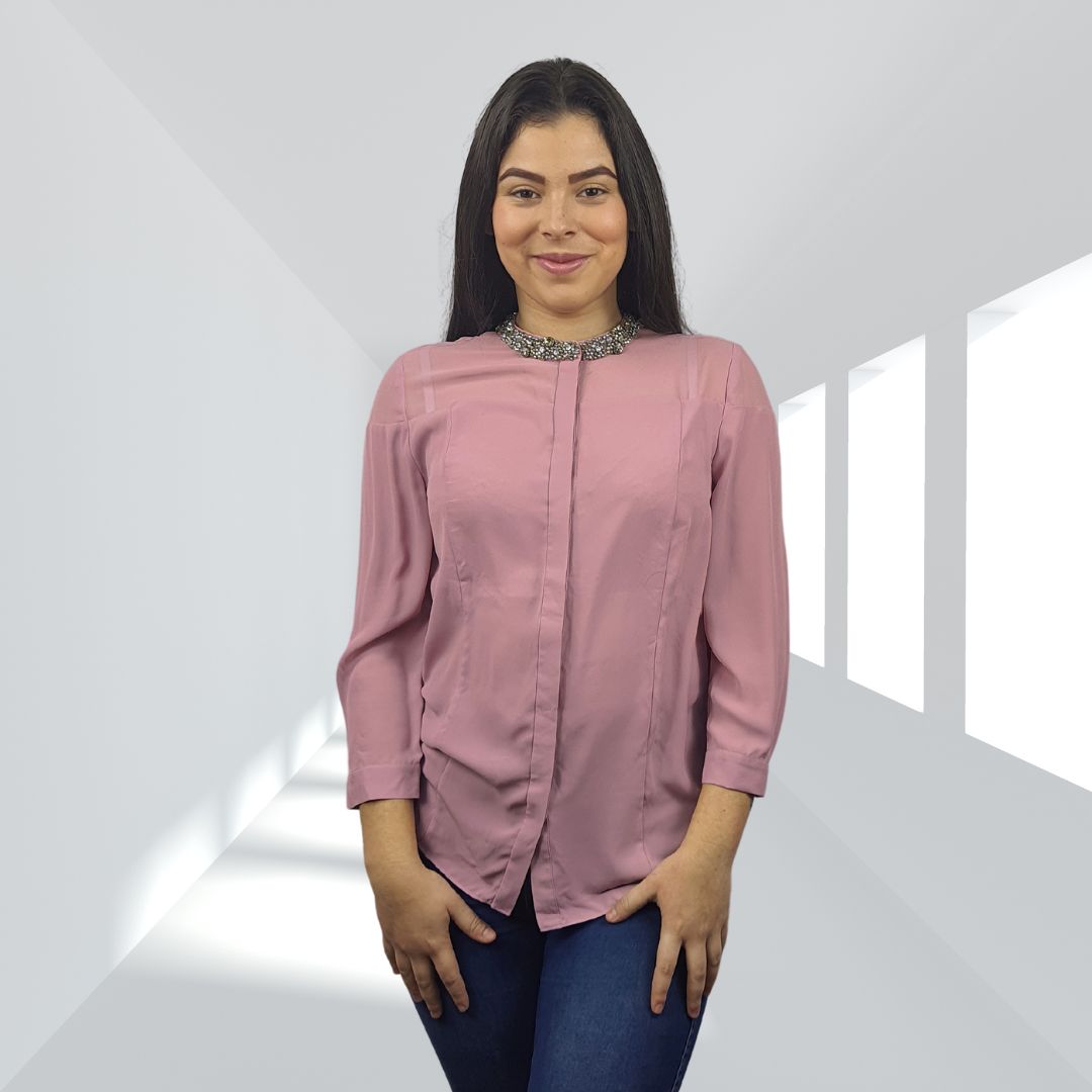 Blusa Vero Moda Rosa Vieja Style JASMINE 3/4 SHIRT(VMC-BN)