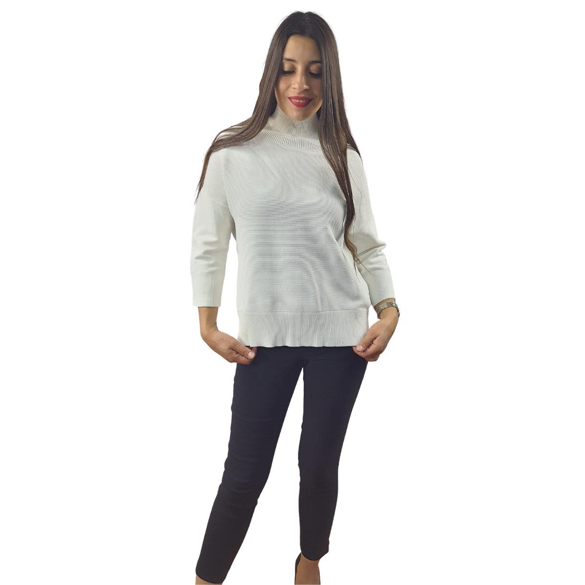 Sweater Vero Moda Blanco Style DRY 7/8 KNIT(NL)