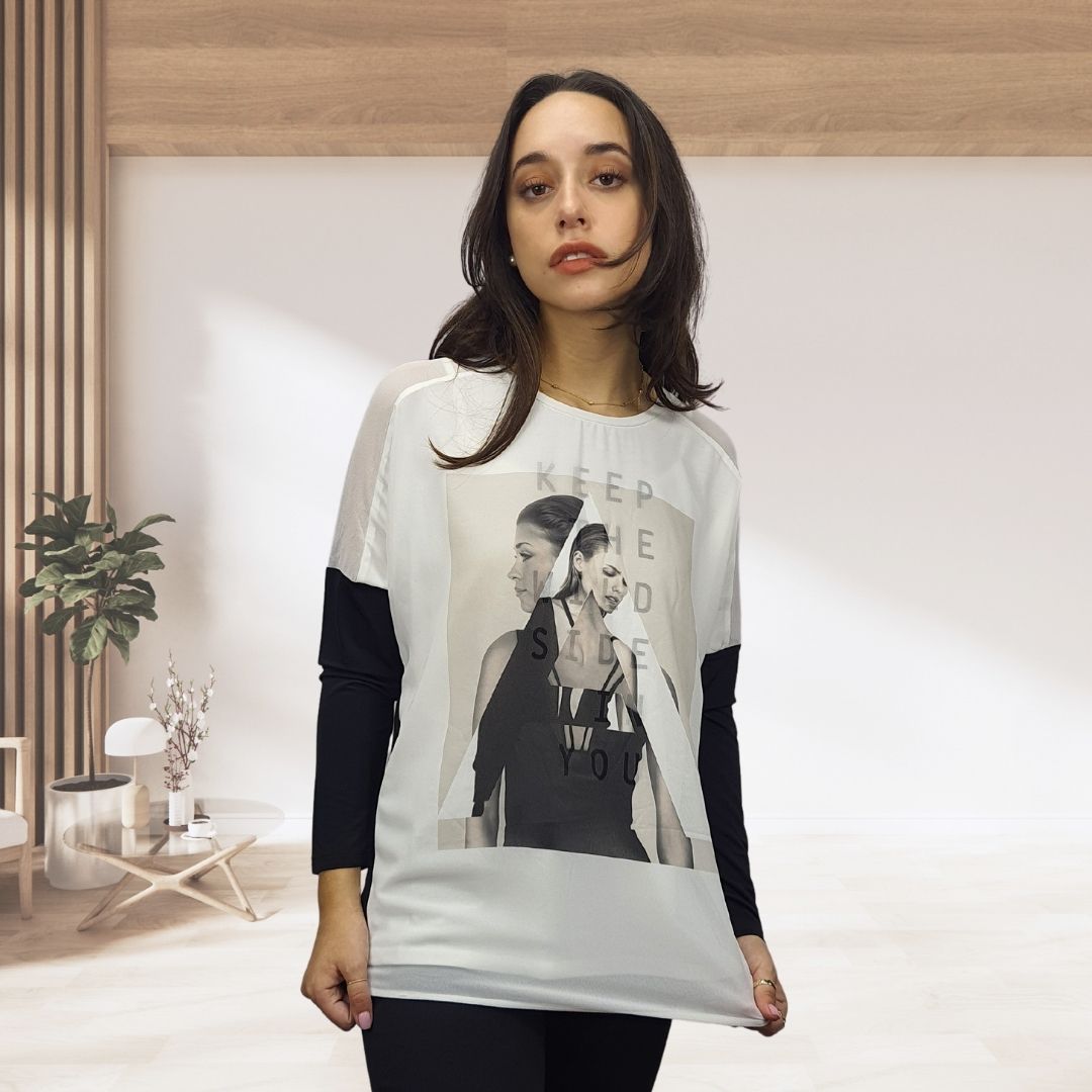 Blusa Vero Moda Blanco Style AUDREY L/S TOP(PM-CT-2)
