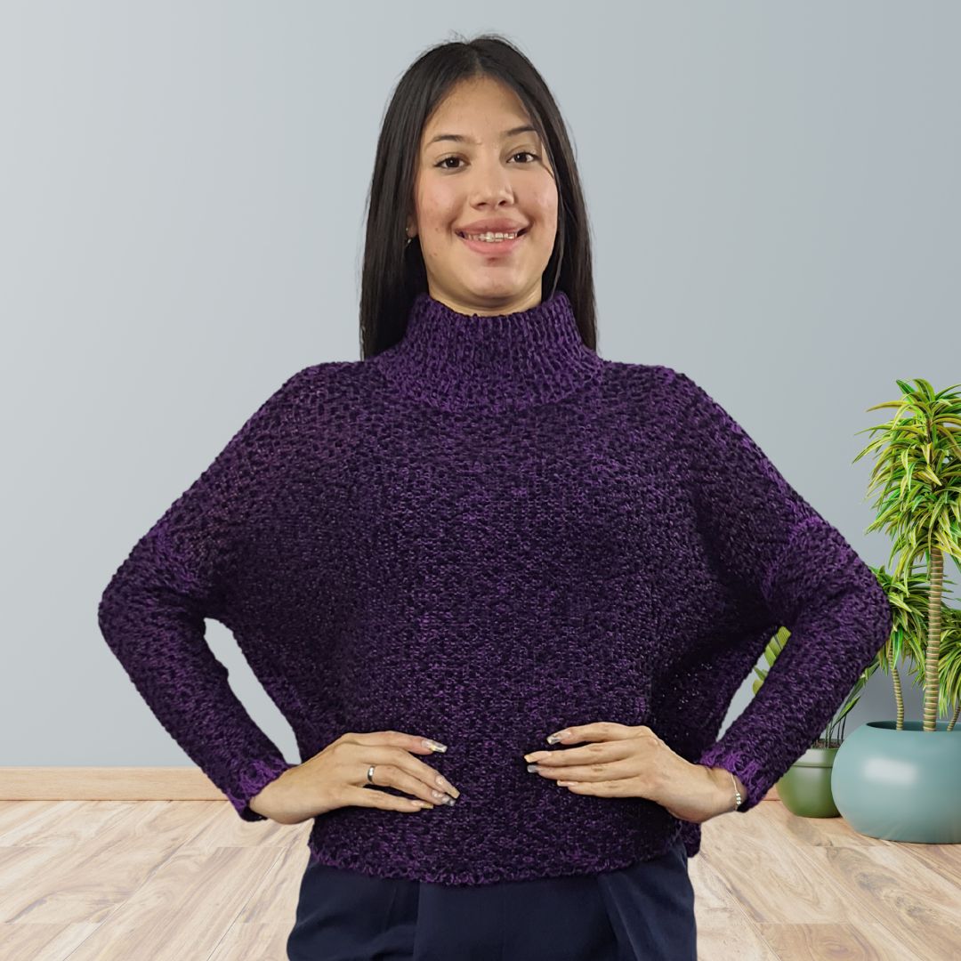 Sweater Vero Moda Morado Style REVA HYPE L/S KNIT(MW-EC-2)