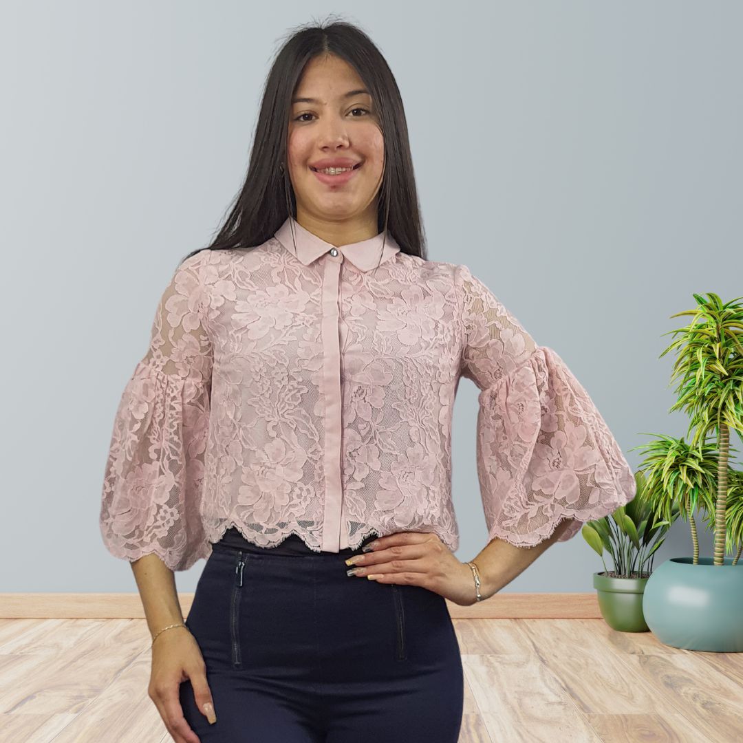 Blusa Vero Moda Rosa Vieja Style WEST 3/4 SHIRT(NR)