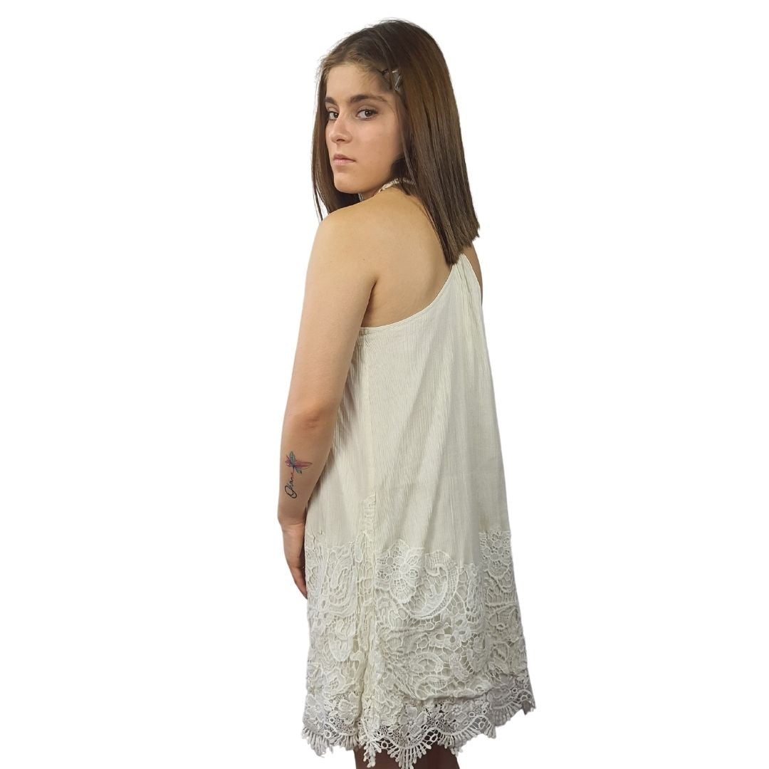 Vestido Rapsodia Hibiki Crudo