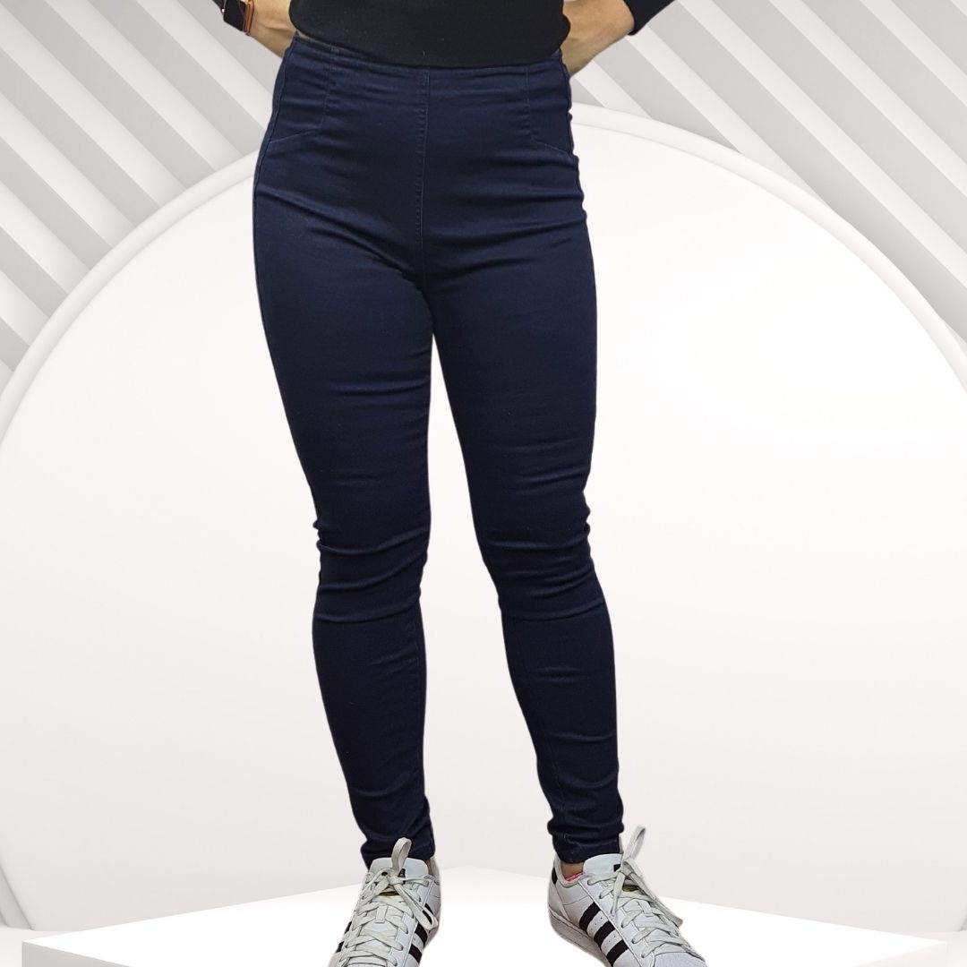 Jeans Vero Moda Azul Oscuro Style PRETTY HIGH WAIST 9/10 X-SLIM JEANS(BN-E