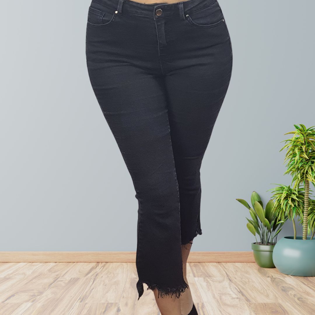 Jeans Vero Moda Negro Style ABLE 7/8 MW SB JEANS(NR)