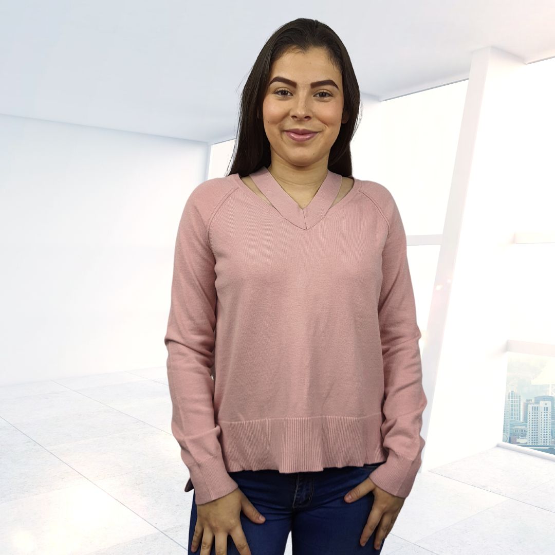 Blusa Vero Moda Rosa Vieja Style CHOICE AMMY L/S KNIT-OR