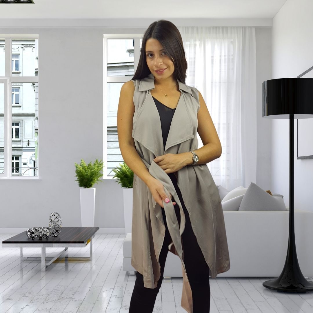 Chaleco Vero moda Gris Style MAX WAISTCOAT(VMC-NC)