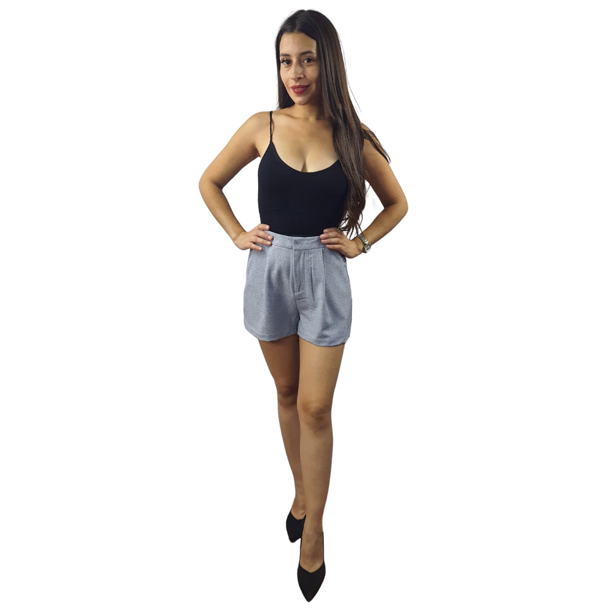 Short Vero Moda Gris Style VANESSA MELANGE SHORTS(VMC-TP)