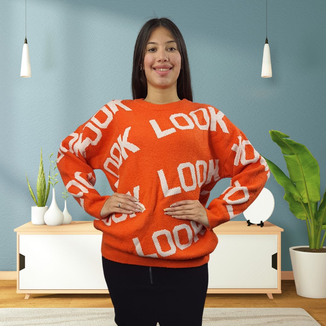 Sweater Vero Moda Naranja Style SLEEVE L/S KNIT(AL)