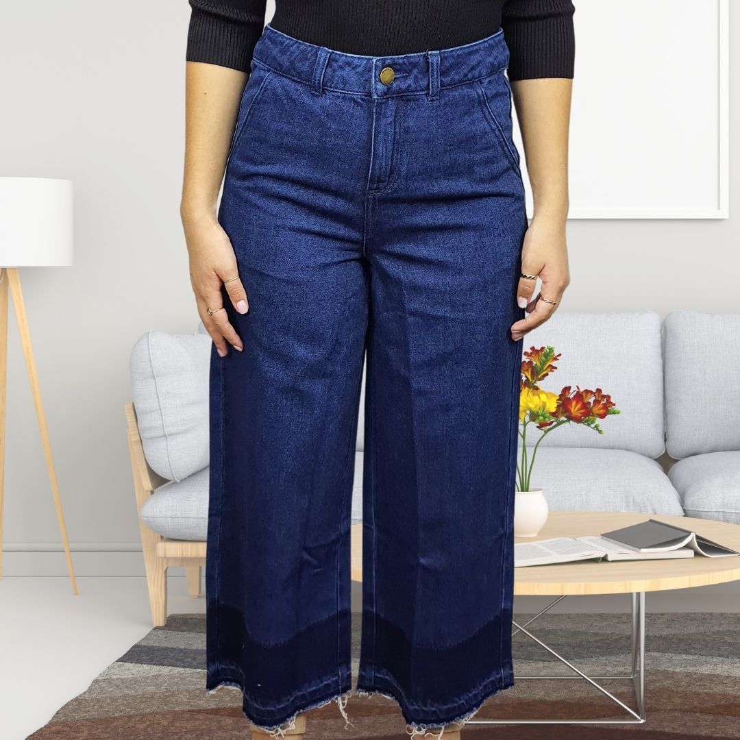 Pantalon Vero Moda Azul Style TESS 9/10 HW LOOSE JEANS(NR)