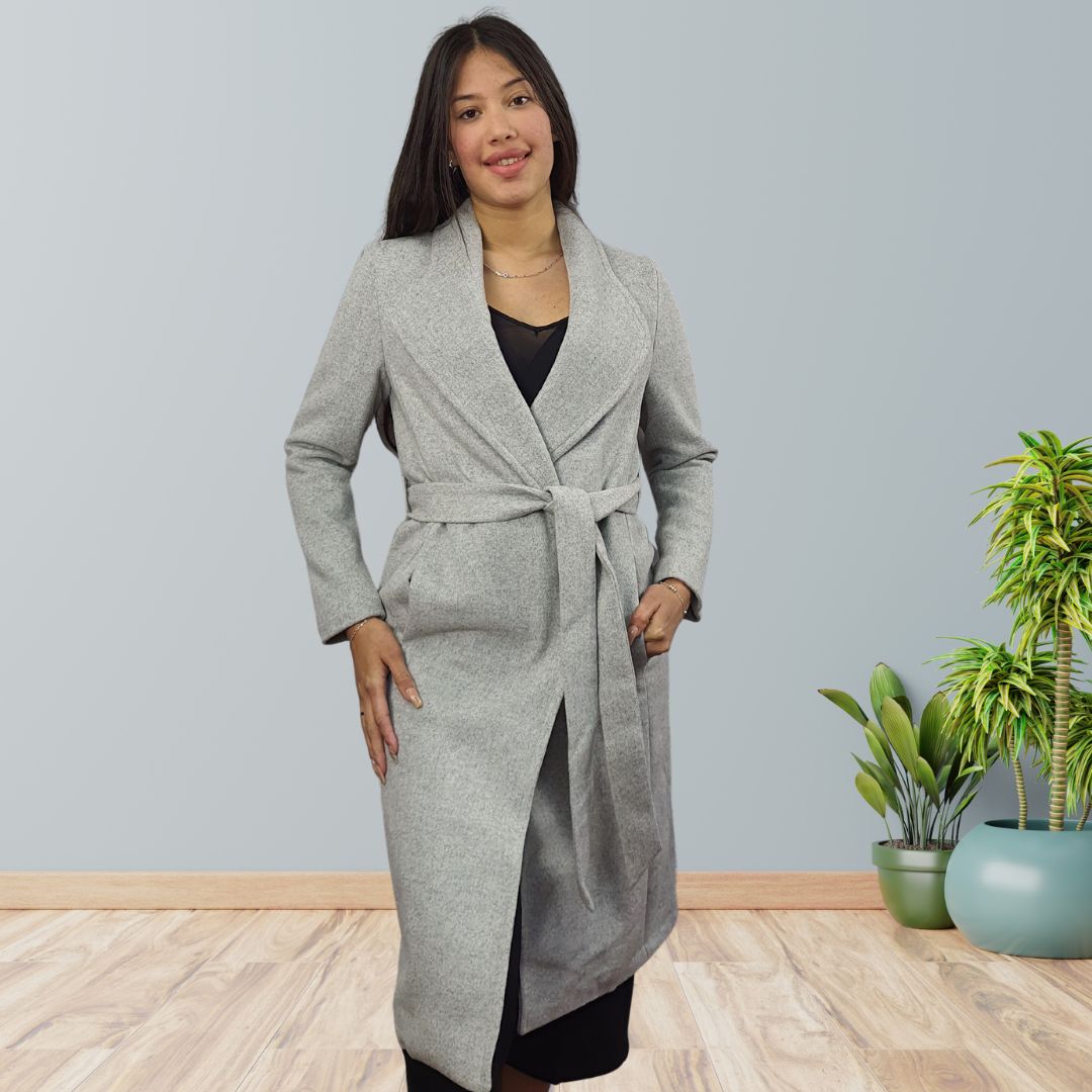 Blazer Vero Moda Gris Style AIKE L/S WOOL COAT(VMC-NL)