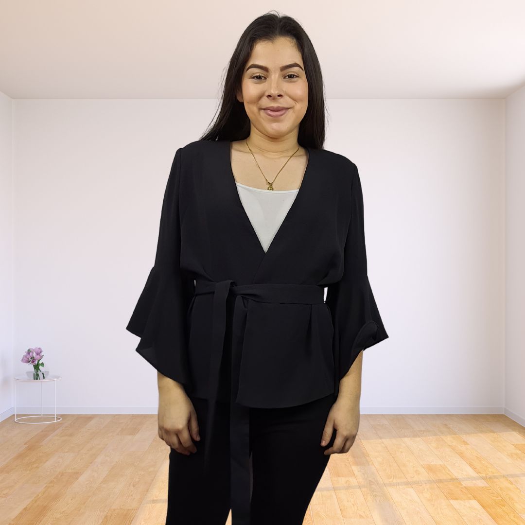 Blazer Vero Moda Negro Style HURRY 7/8 BLAZER(VMC-NC)