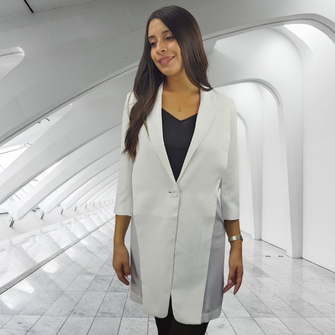 Blazer Vero Moda Blanco Style CHEESE 3/4 BLAZER(VMC-MP)