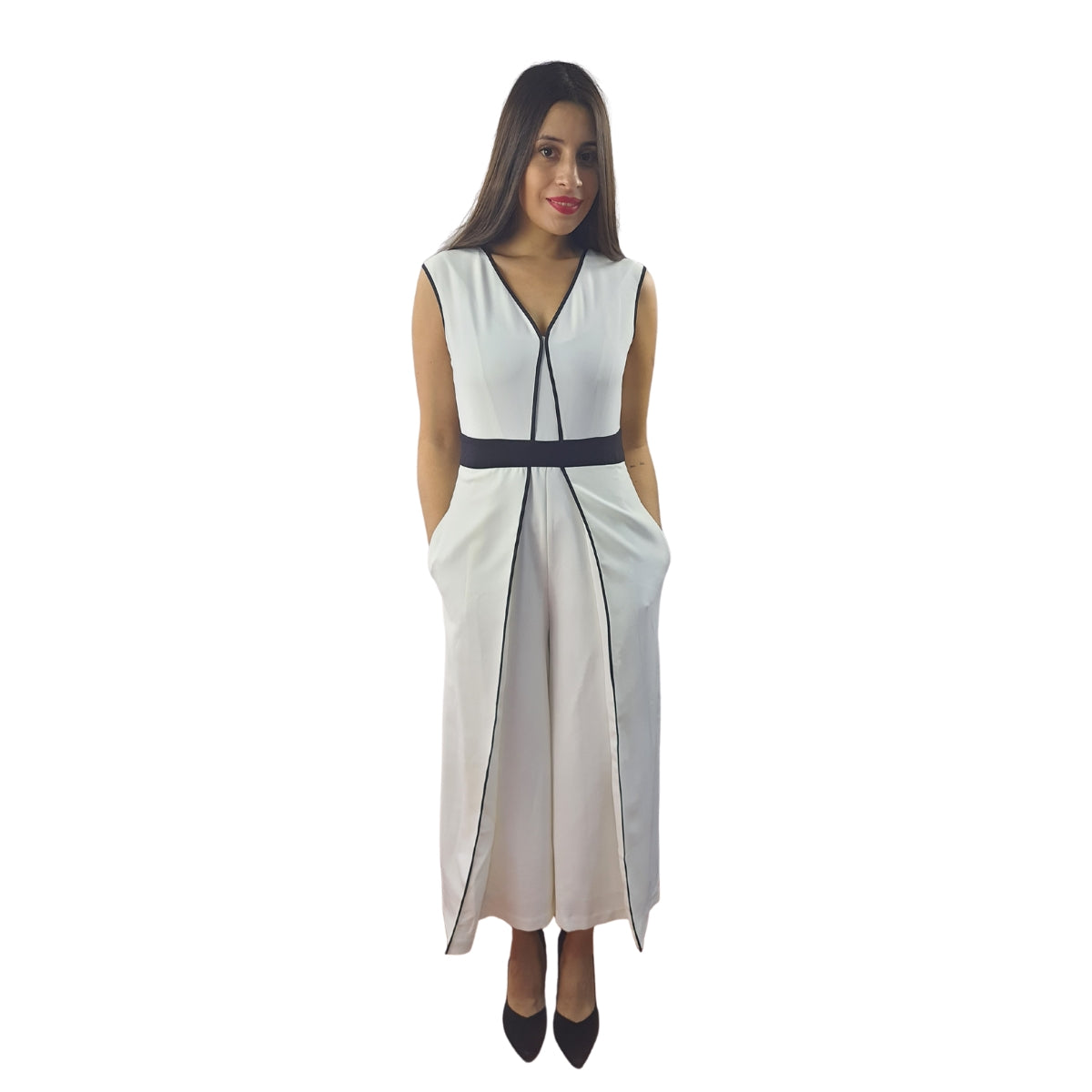 Entero Vero Moda Blanco Style PEAR 7/8 WIDE CATSUIT(VMC-MP)
