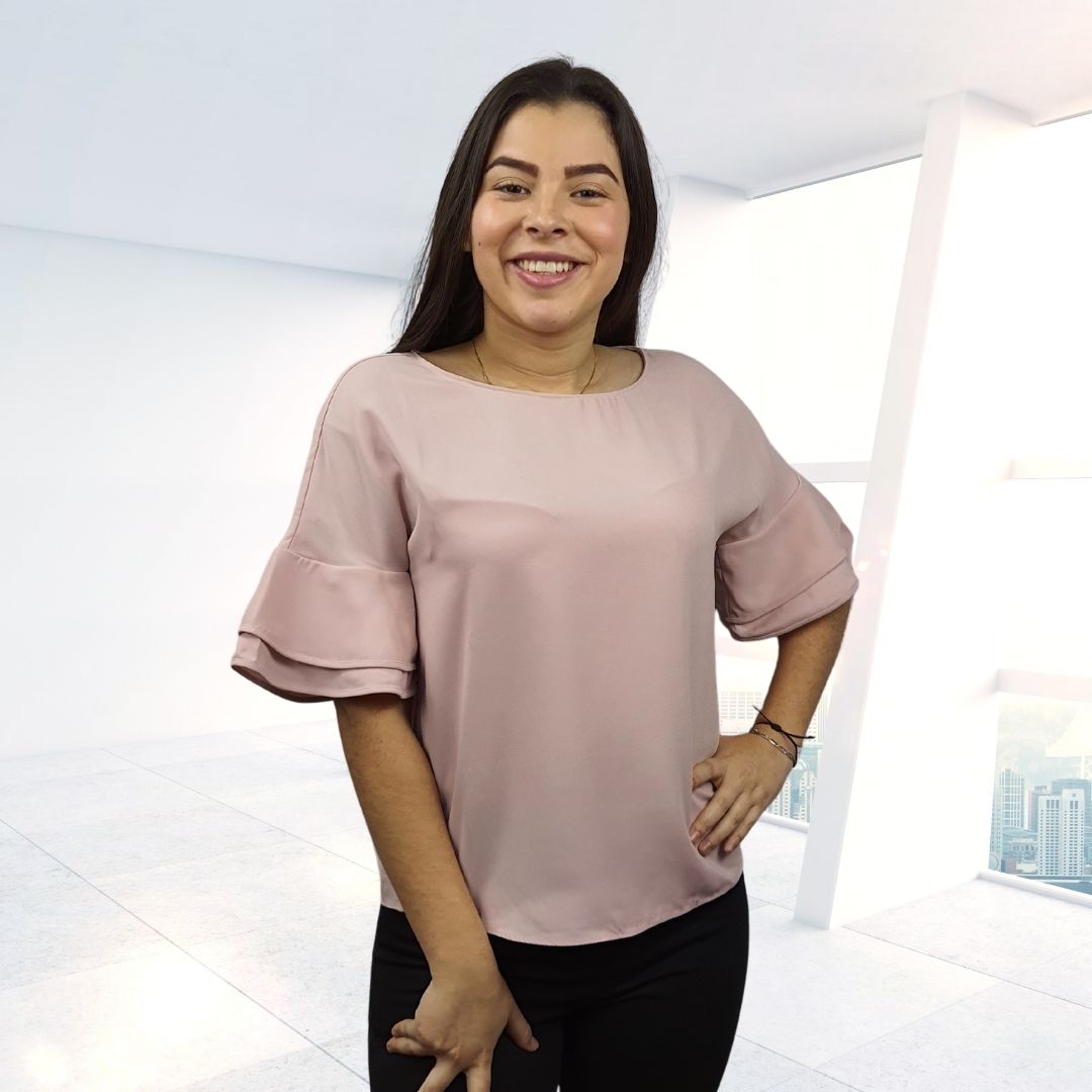 Blusa Vero Moda Rosa Vieja Style WEDDY 1/2 TOP(VMC-TP)