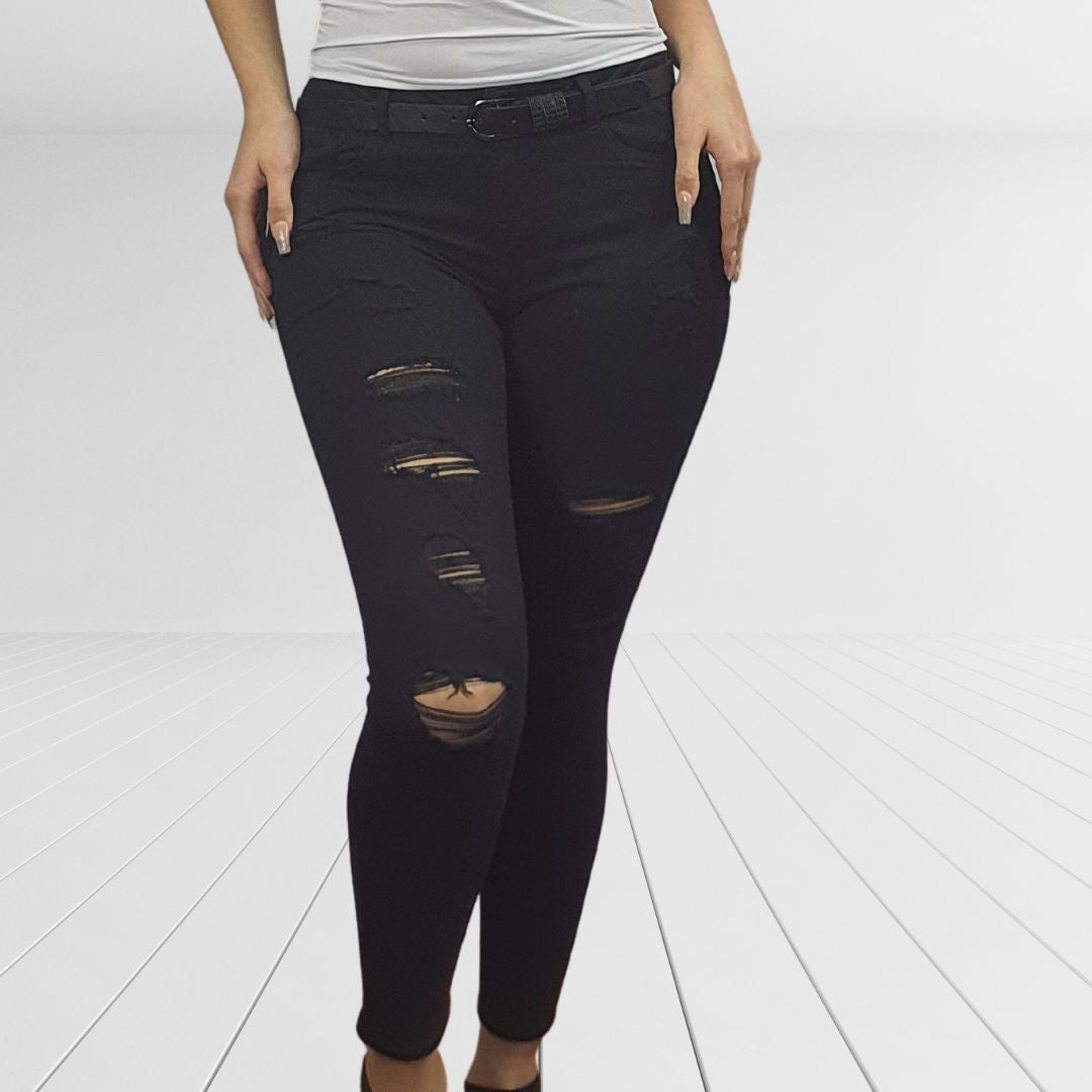 Jeans Vero Moda Negro Style UNA 9/10 X-SLIM JEANS(MM)-OR