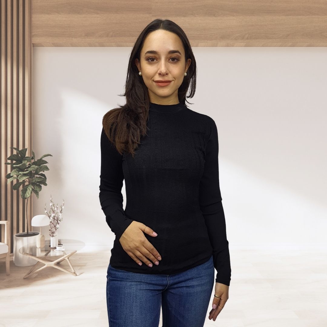 Sweater Vero Moda Negro Style LIKE L/S KNIT(VMC-BT)
