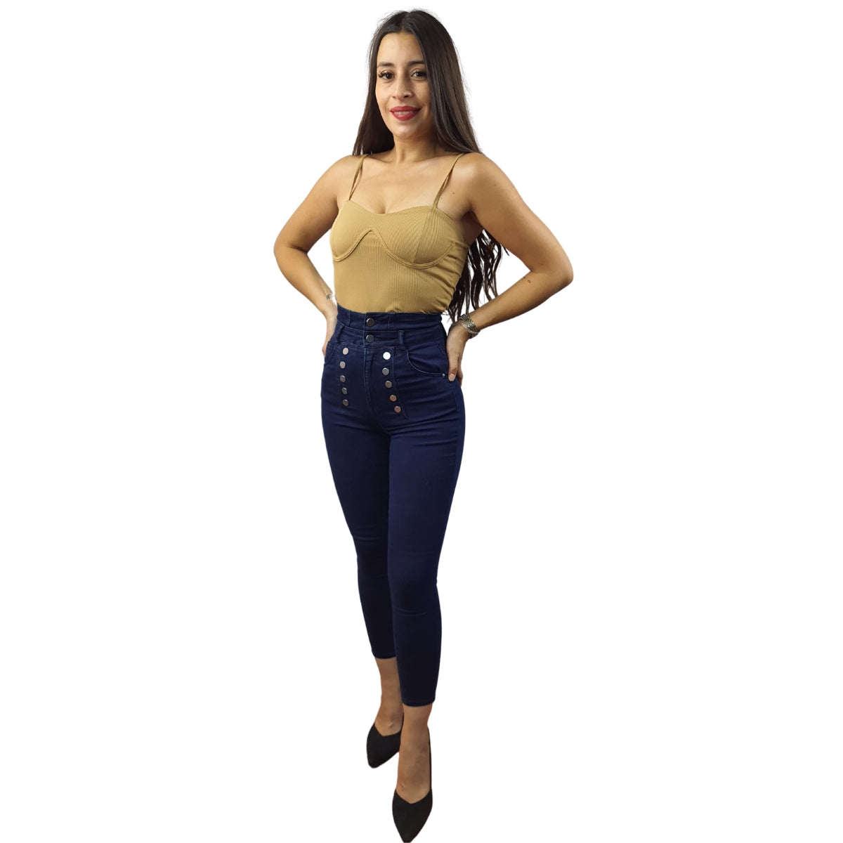 Jeans Vero Moda Azul Oscuro Style LEADING 9/10 HW X-SLIM JEANS(DR)