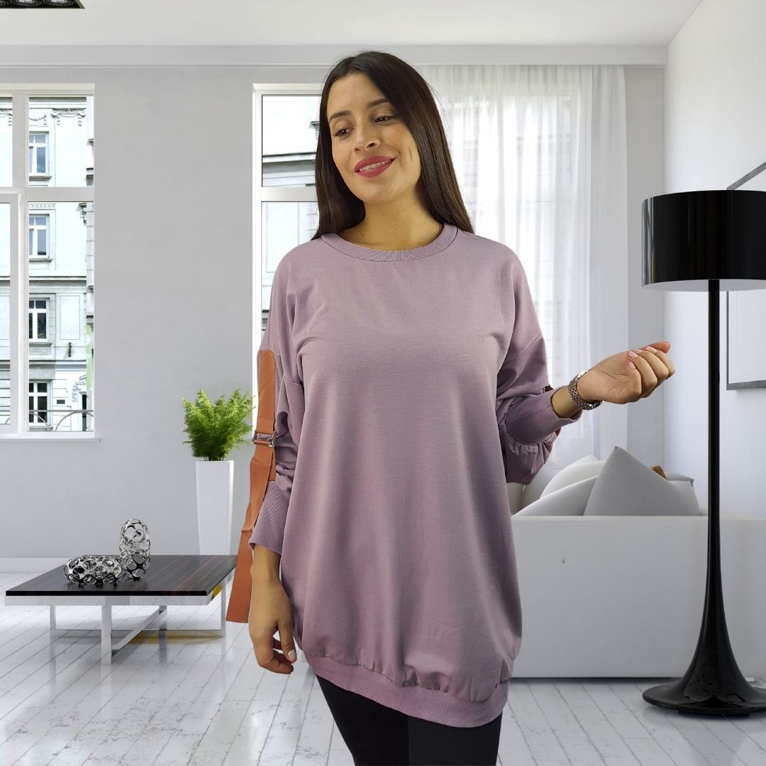 Sweater Vero Moda Lila Style MINI L/S SWEAT(HOMEWEAR)