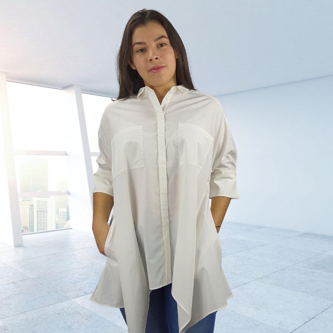Blusa Vero Moda Blanco Style EVER 1/2 SHIRT(NE-EC-2)