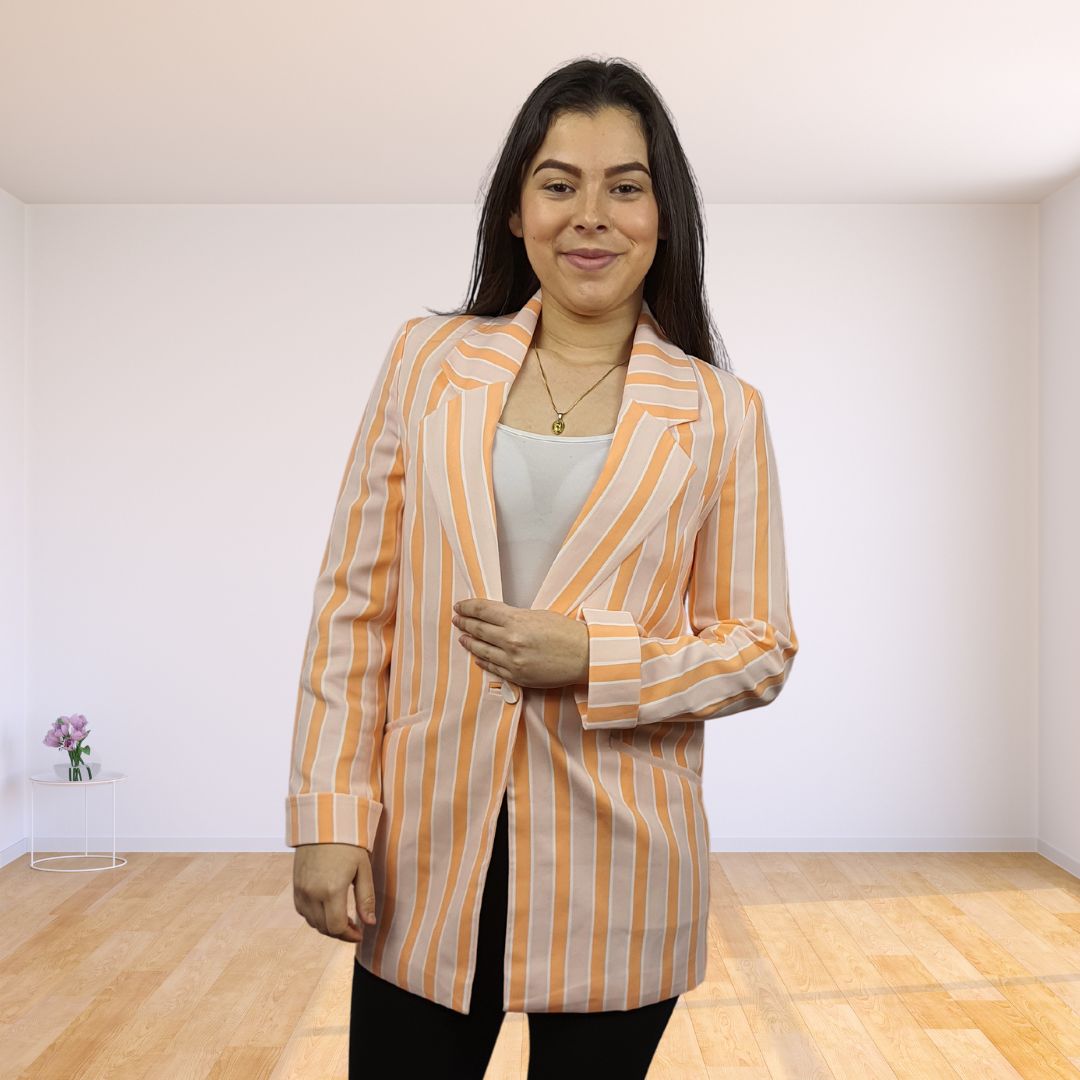 Blazer Vero Moda Naranja Claro Style CHURCH L/S BLAZER(FL)