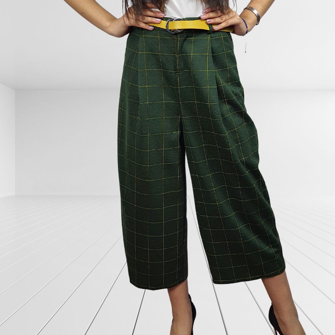 Pantalón Vero Moda Verde Style ALINA CULOTTE 7/8 PANTS(PM)