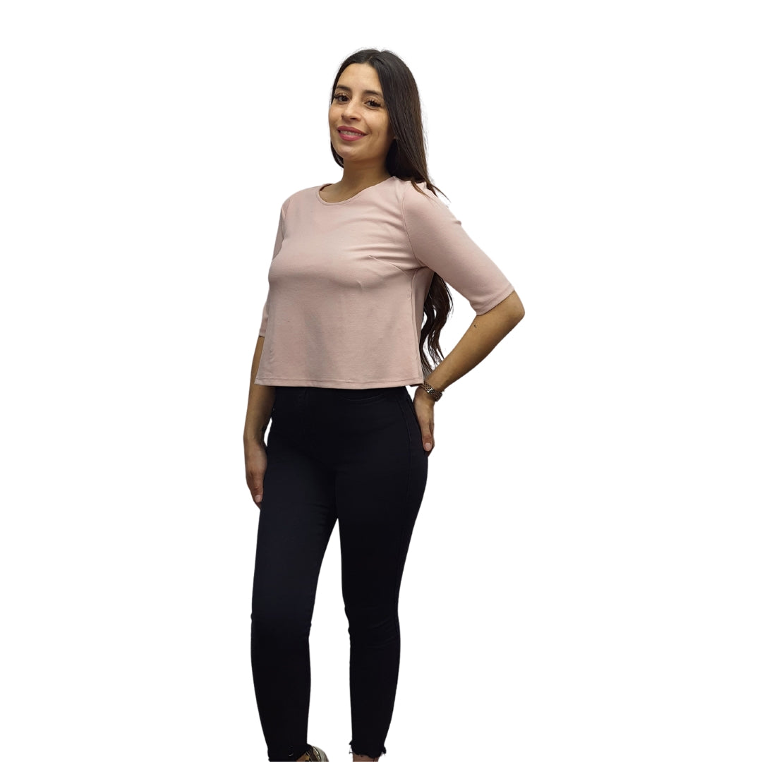 Blusa Vero Moda Rosa Vieja Style VOSS 1/2 TOP(VMC-HH)
