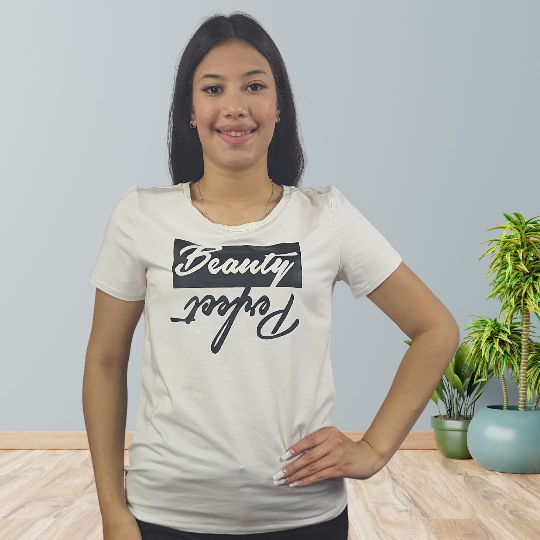 Polera Vero Moda Blanco Style MIRRO H S/S TOP(NL)
