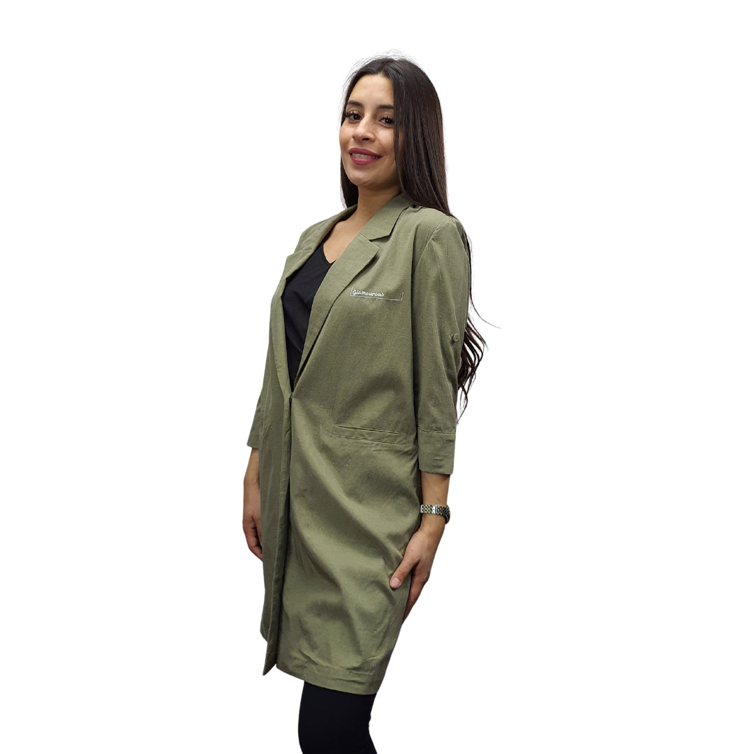 Blazer Vero Moda Verde Style SCRIPT 3/4 BLAZER(SD)