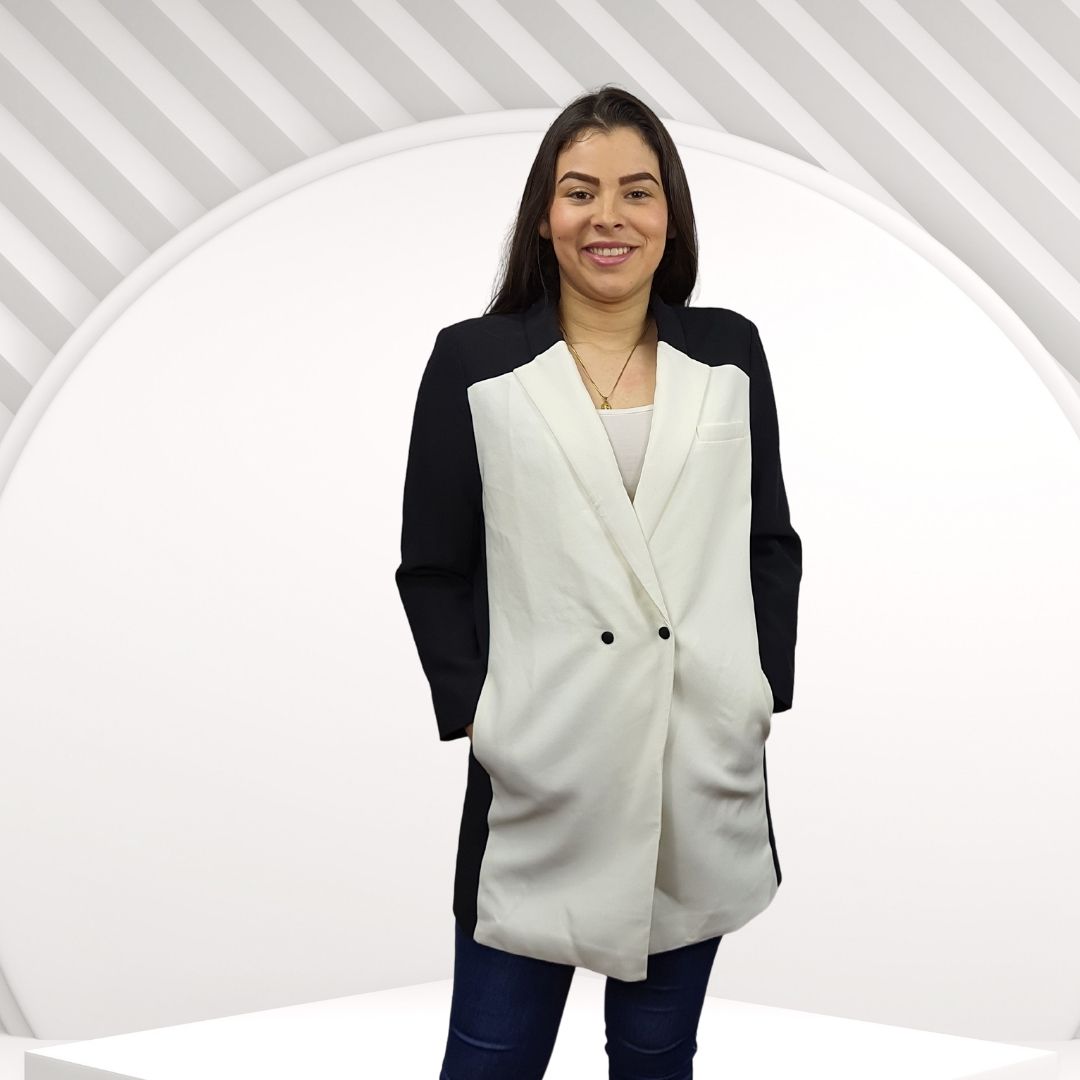 Blazer Vero Moda Blanco Style SQUARE 9/10 BLAZER(PM-ET-2)