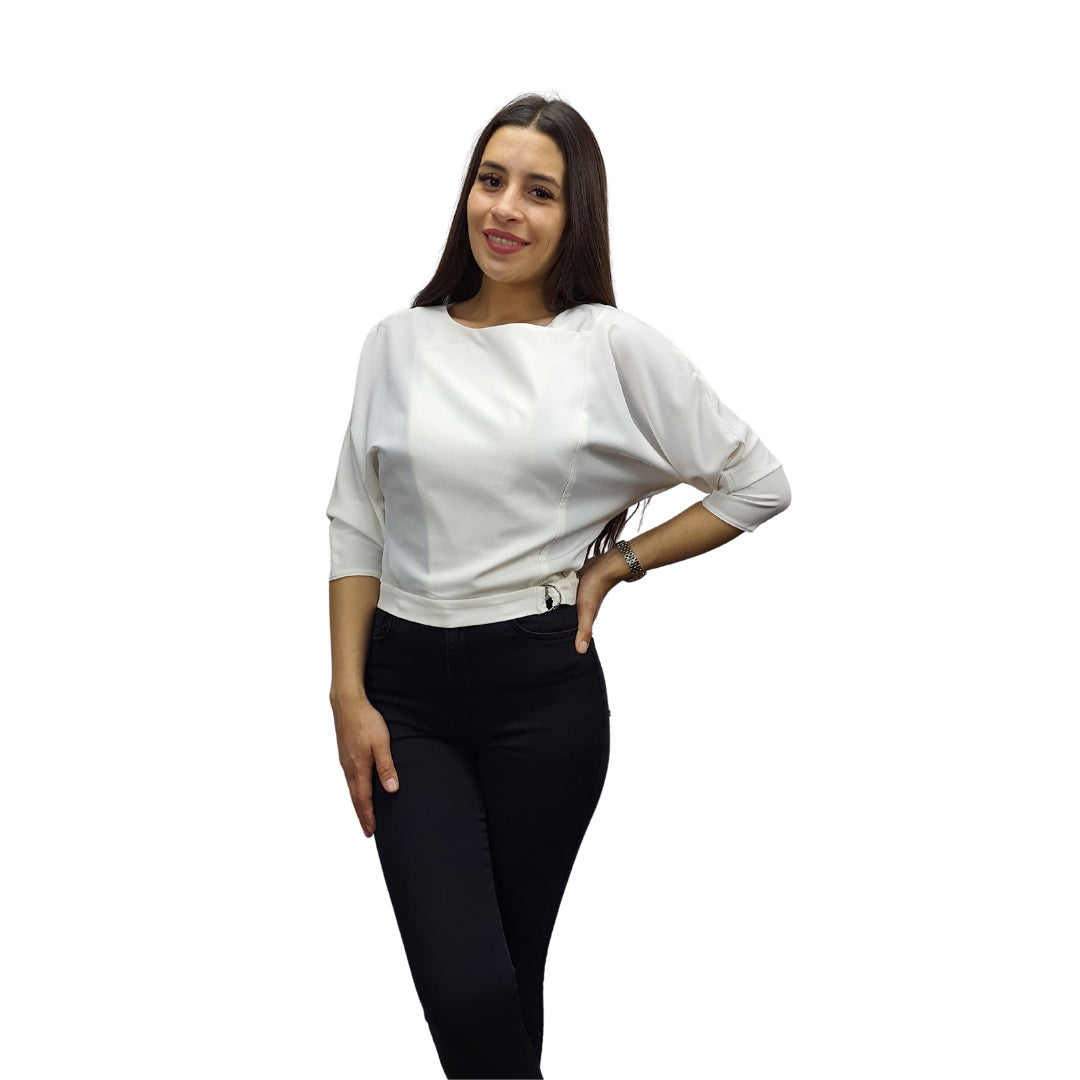 Blusa Vero Moda Blanco Style ZOEY 3/4 TOP(MW-EC-2)