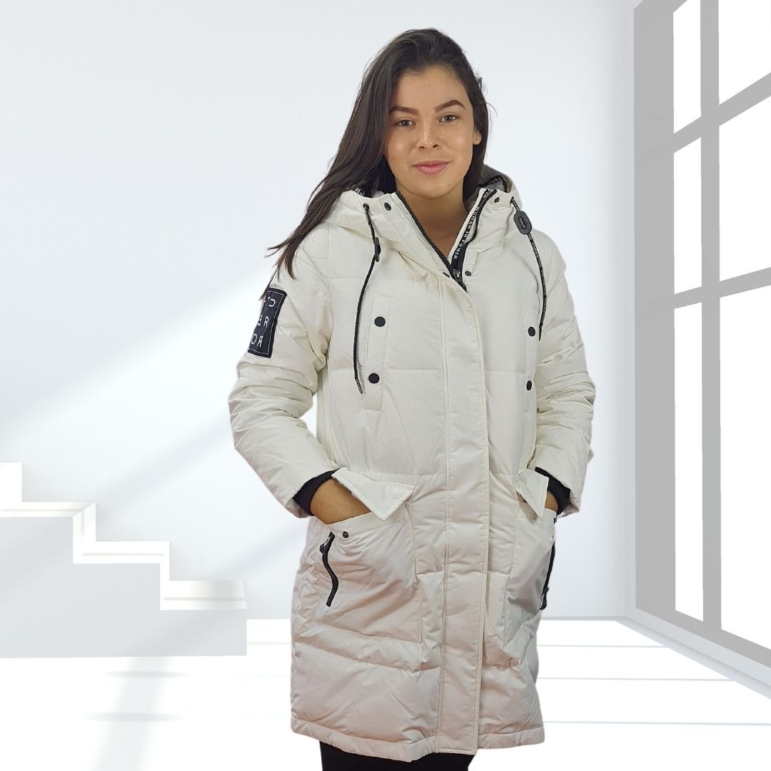 Parka Veromoda Blanco Style BESS 3/4 DOWN COAT(LL)