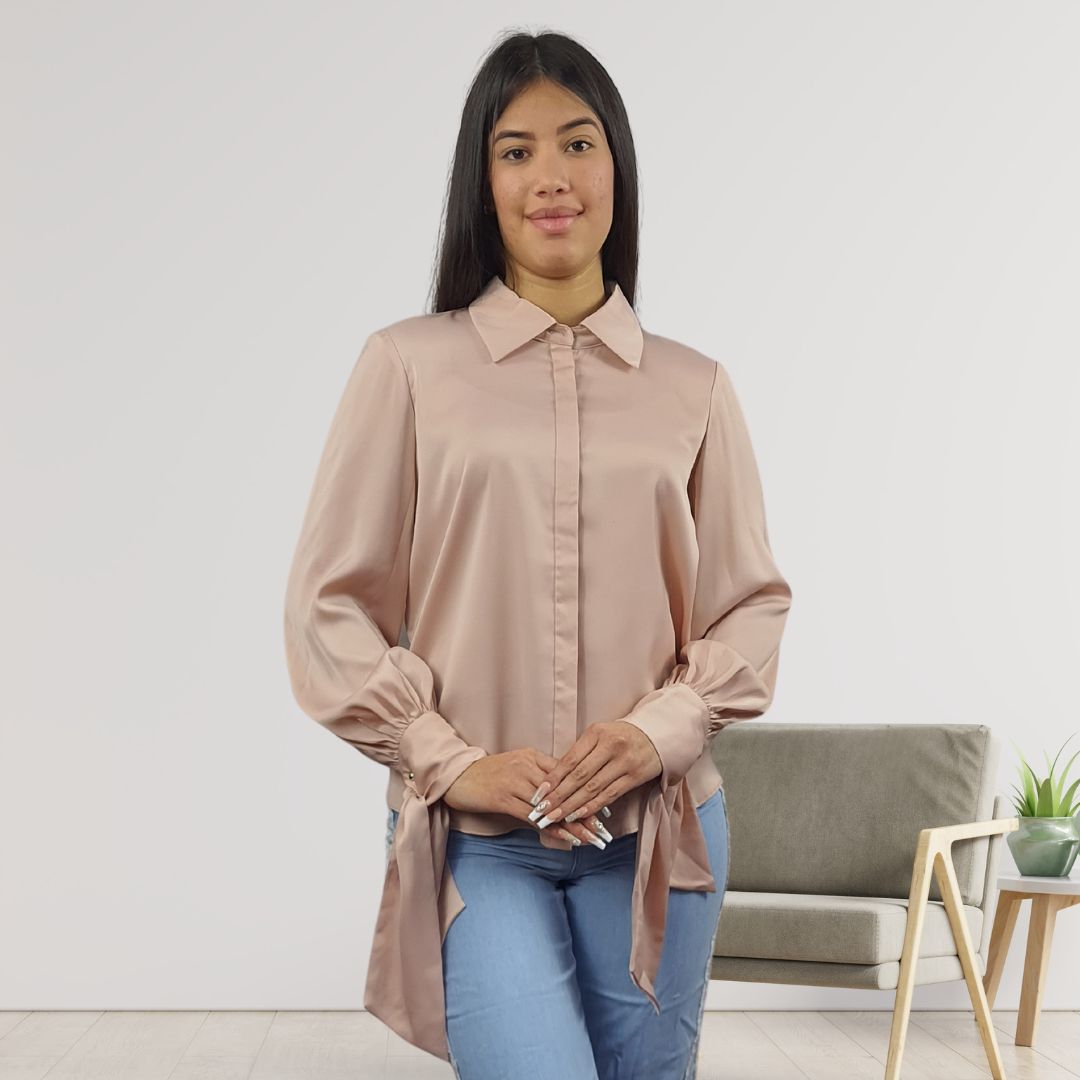 Blusa Vero Moda Rosa Vieja Style JACQUES L/S SHIRT(VMC-DR)