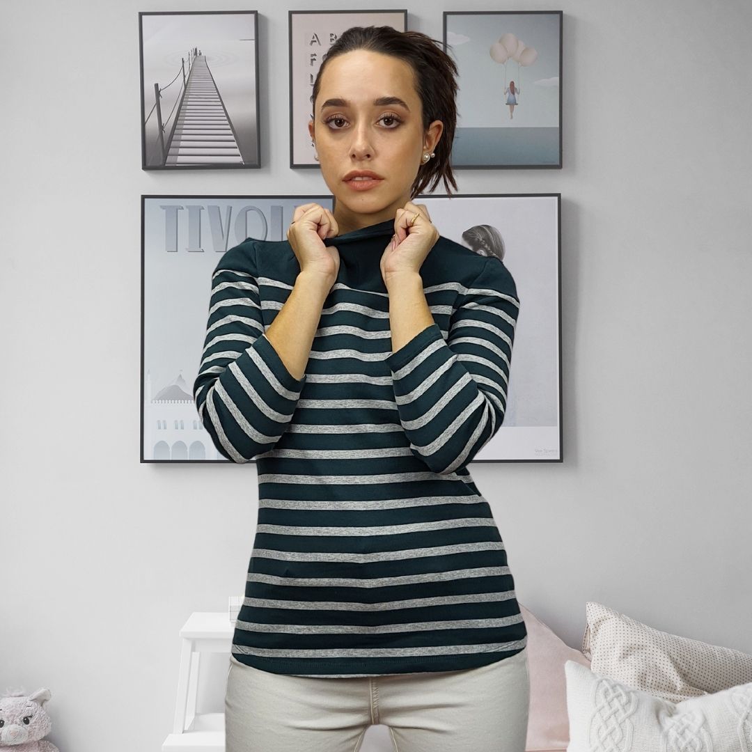 Blusa Vero moda Verde Style ALVA 3/4 TOP(MW-EC-2)