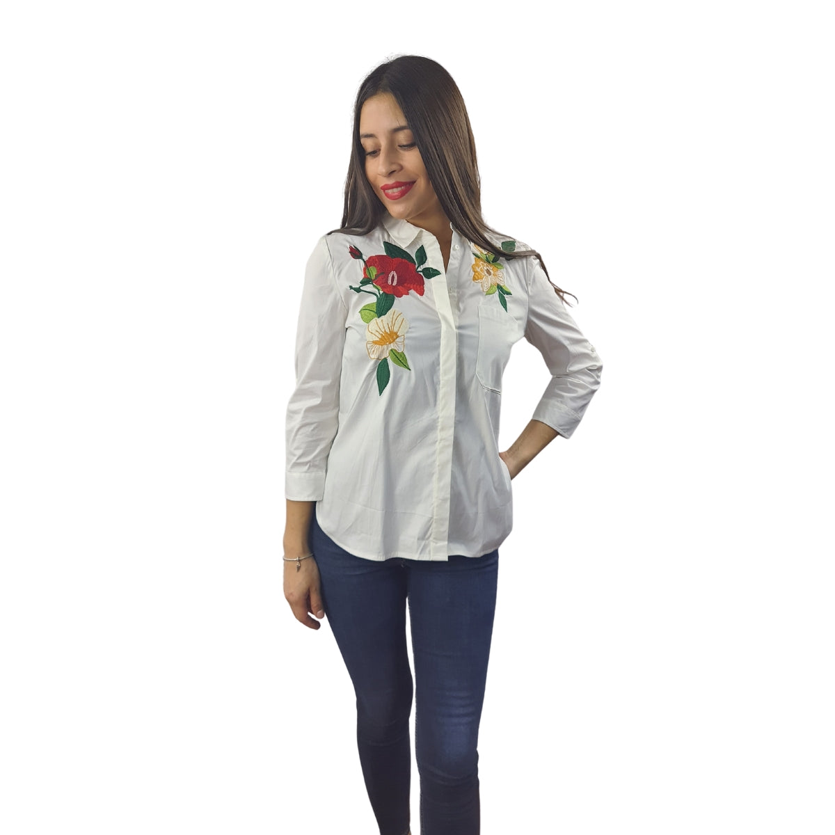 Blusa Vero Moda Blanco Style PHILOSOPHY SOLID 3/4 SHIRT(HH)